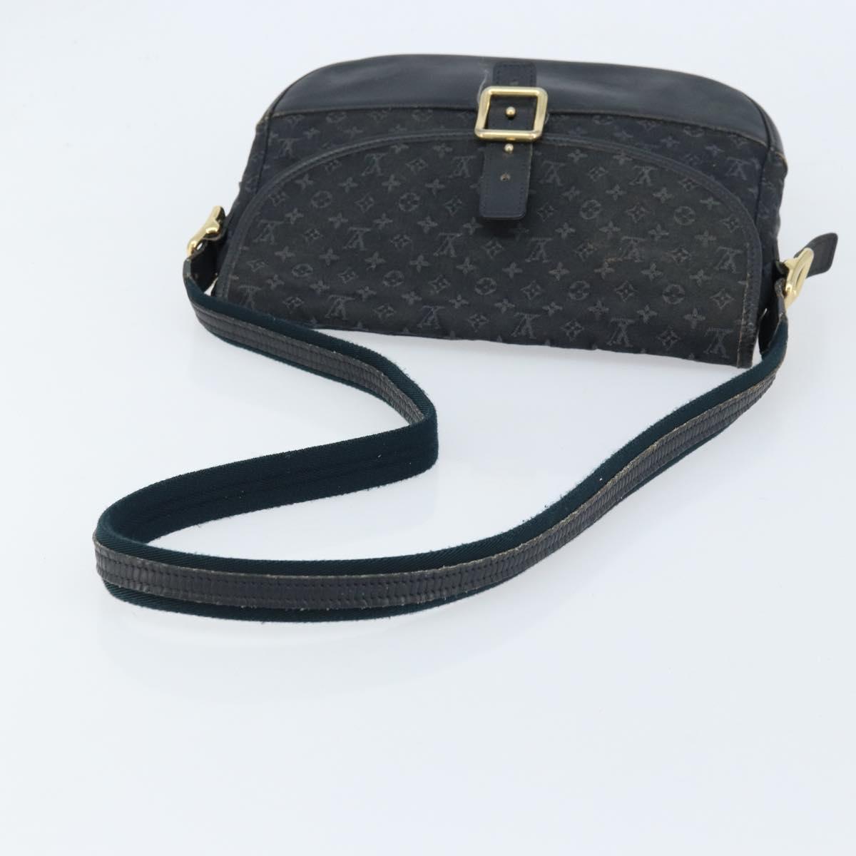 LOUIS VUITTON Monogram Mini Belanger Shoulder Bag Black M92672 LV Auth 172756