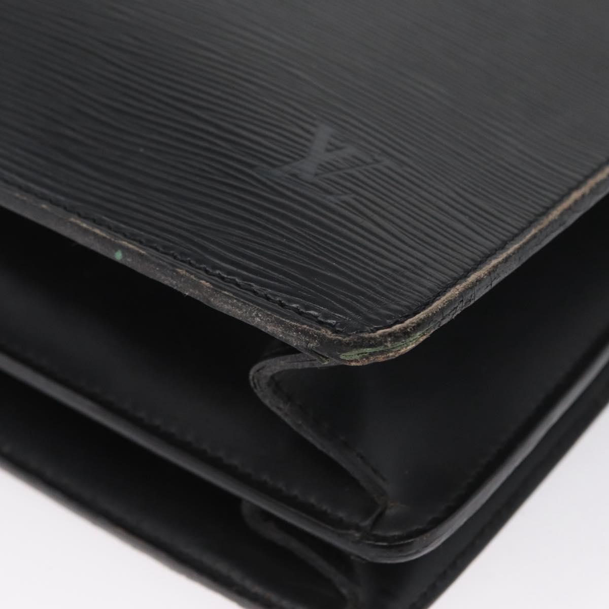 LOUIS VUITTON Epi Serviette Conseiller Briefcase Black M54422 LV Auth 172775