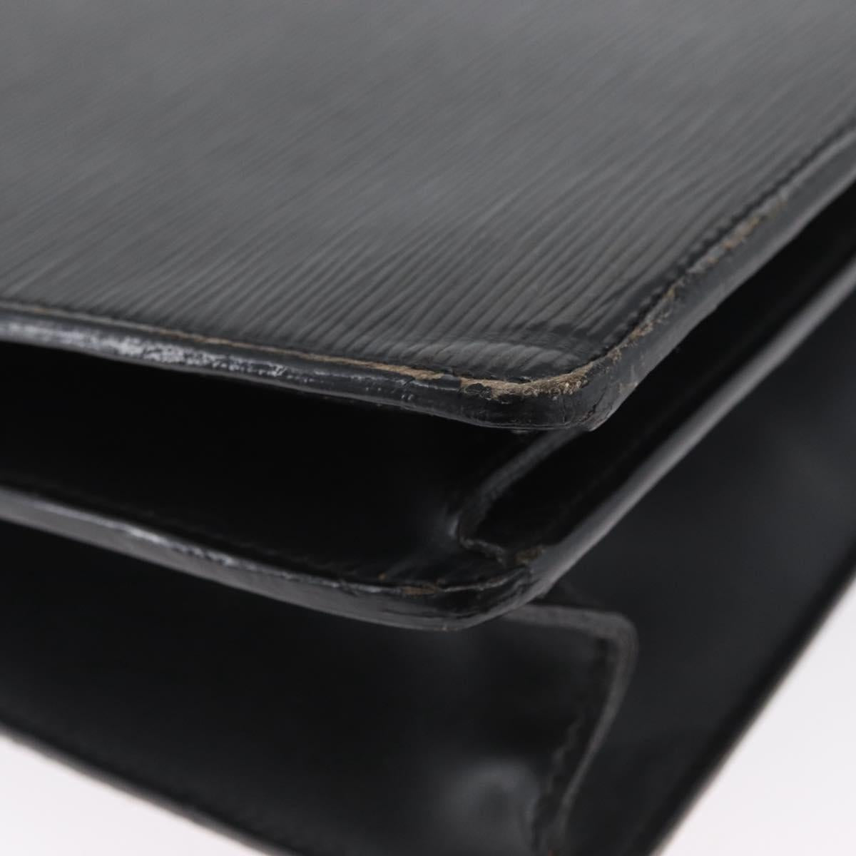 LOUIS VUITTON Epi Serviette Conseiller Briefcase Black M54422 LV Auth 172775