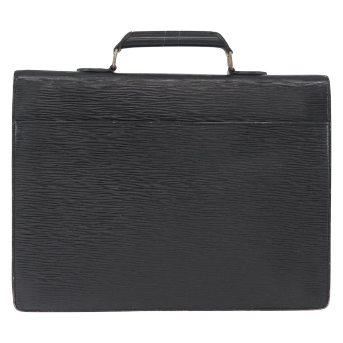 LOUIS VUITTON Epi Serviette Conseiller Briefcase Black M54422 LV Auth 172775