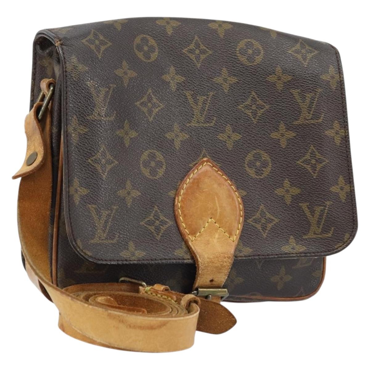 LOUIS VUITTON Monogram Cartouchiere MM Shoulder Bag M51253 LV Auth 172795