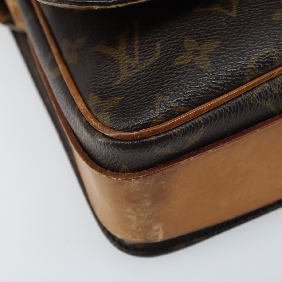 LOUIS VUITTON Monogram Cartouchiere MM Shoulder Bag M51253 LV Auth 172795