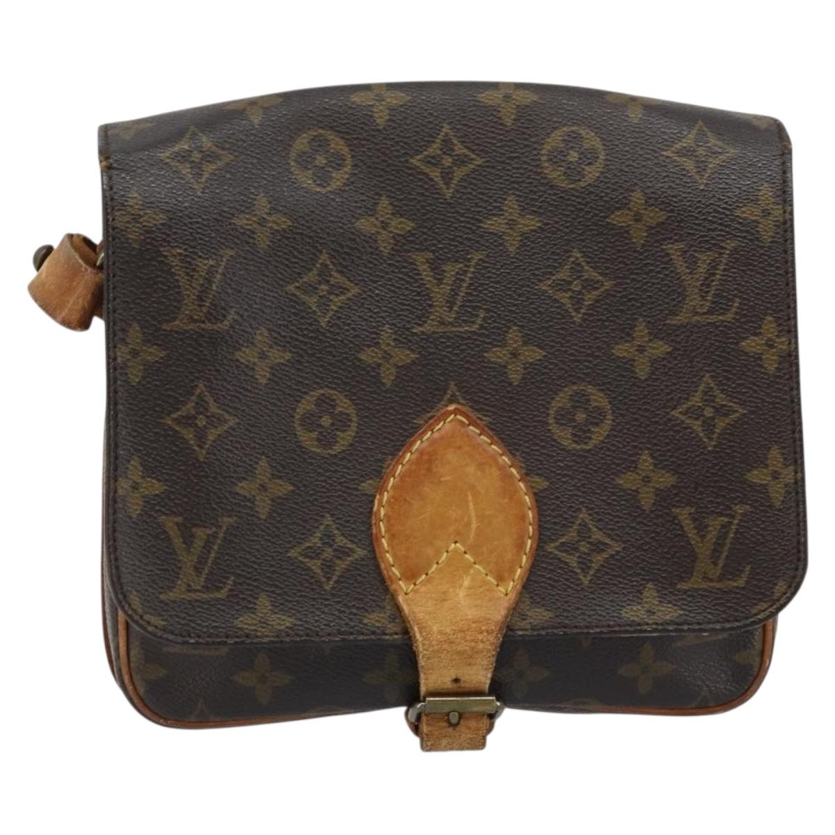 LOUIS VUITTON Monogram Cartouchiere MM Shoulder Bag M51253 LV Auth 172795
