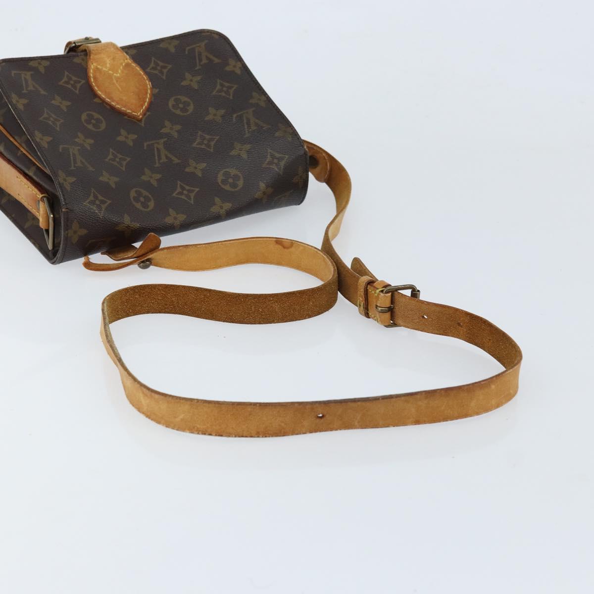 LOUIS VUITTON Monogram Cartouchiere MM Shoulder Bag M51253 LV Auth 172795