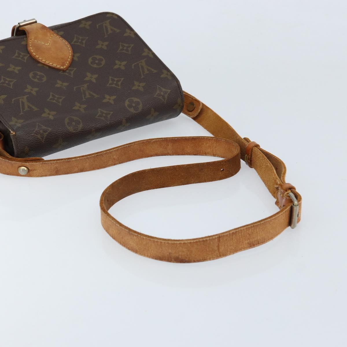 LOUIS VUITTON Monogram Cartouchiere MM Shoulder Bag M51253 LV Auth 172797
