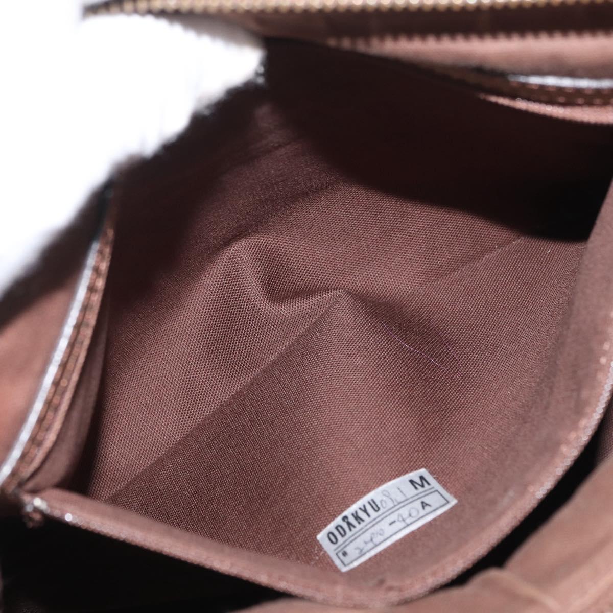 BURBERRY Nova Check Shoulder Bag Canvas Beige Silver Auth 172803