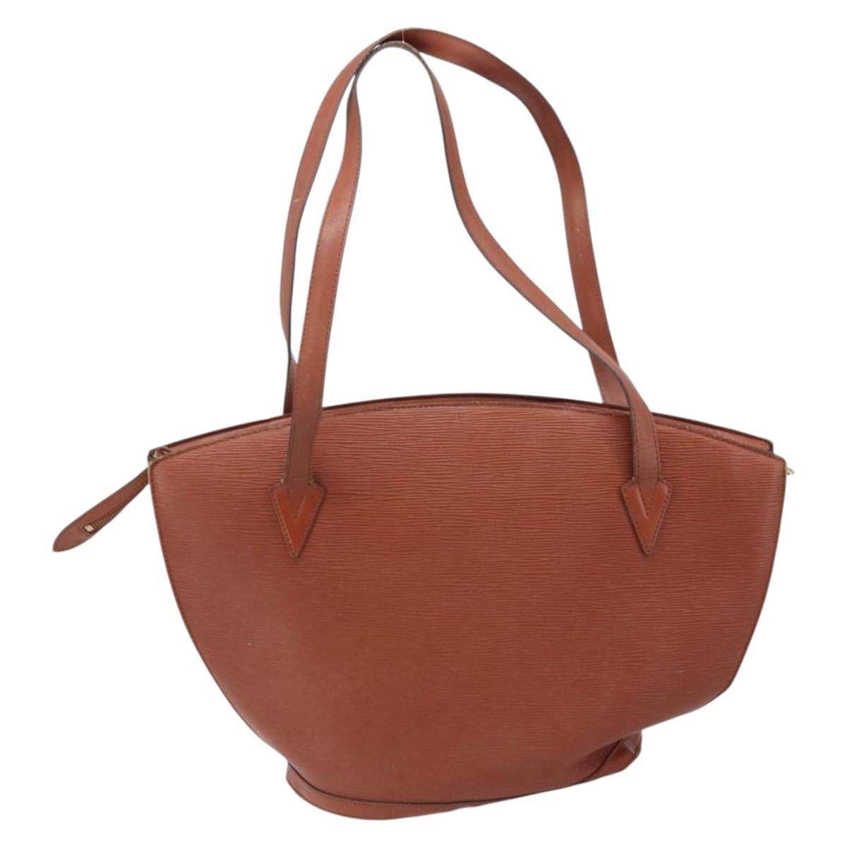 LOUIS VUITTON Epi Saint Jacques Shopping Bag Brown M52263 LV Auth 172827