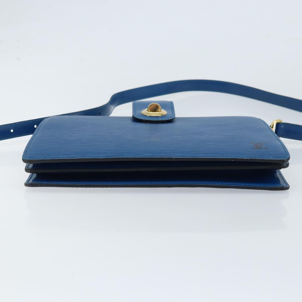 LOUIS VUITTON Epi Capuchin Shoulder Bag Blue M52345 LV Auth 172860