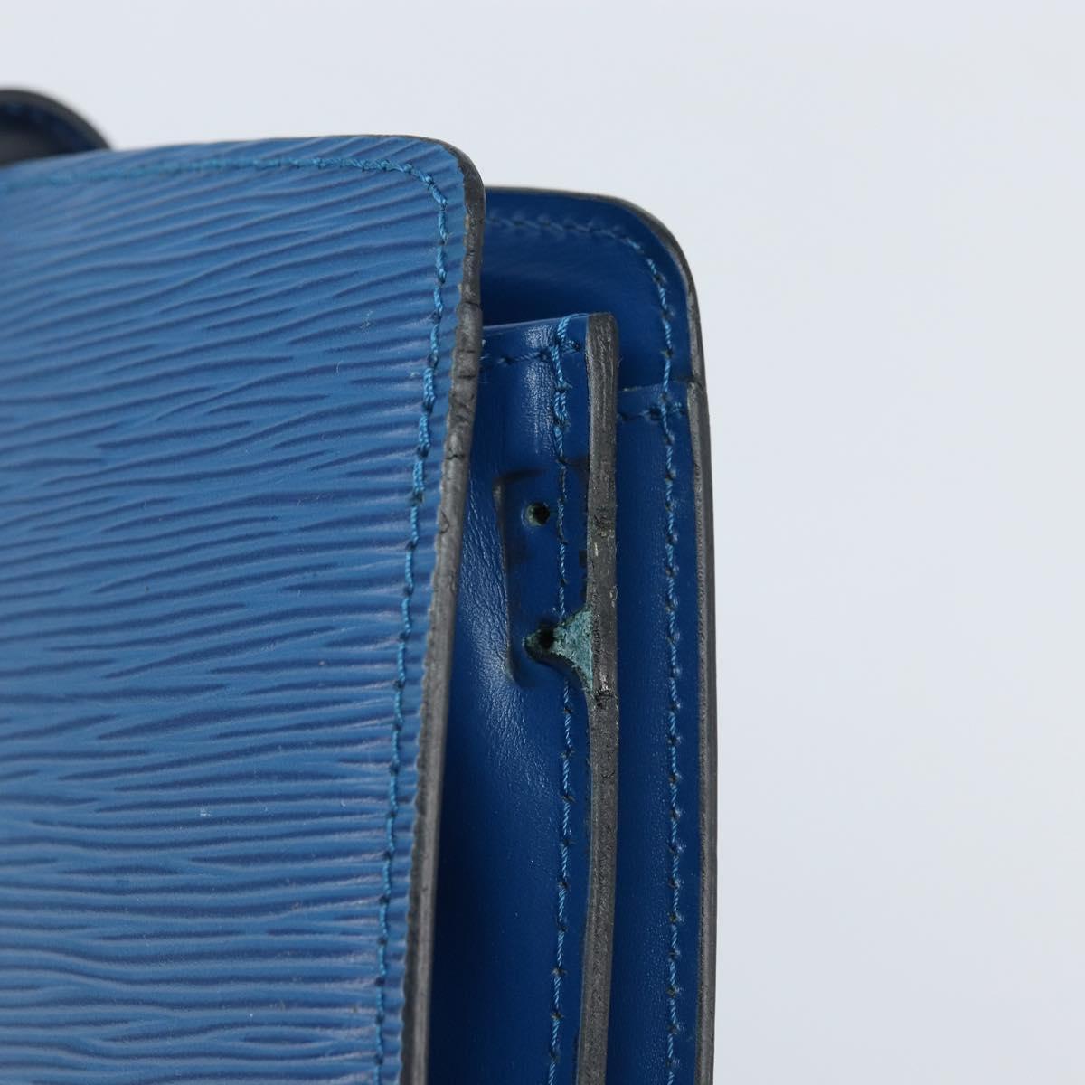 LOUIS VUITTON Epi Capuchin Shoulder Bag Blue M52345 LV Auth 172860