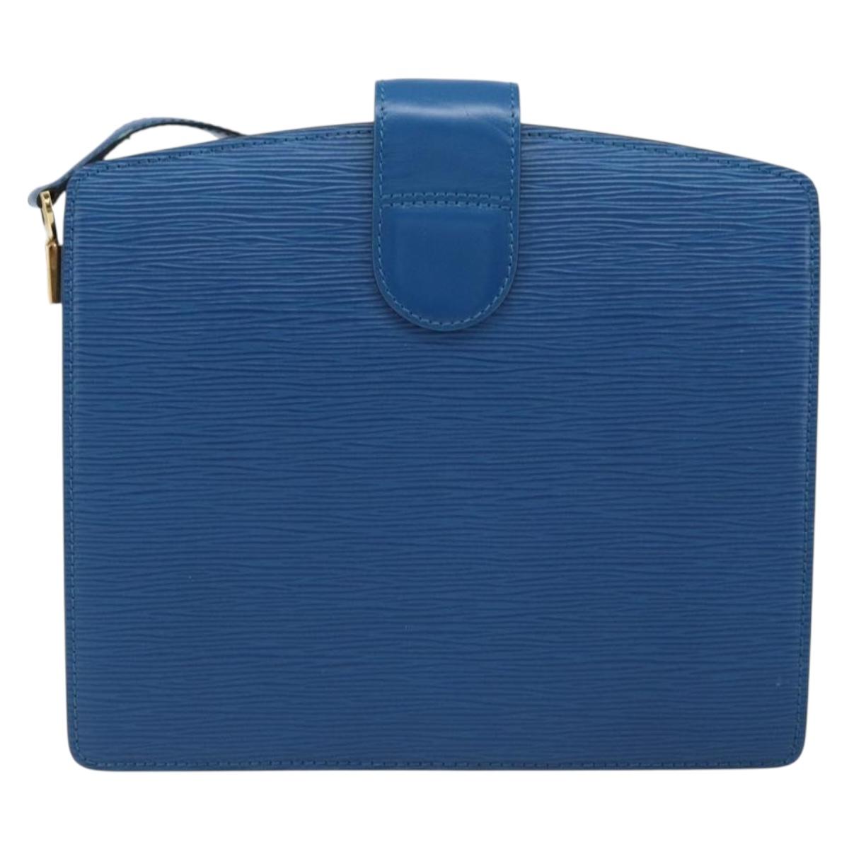 LOUIS VUITTON Epi Capuchin Shoulder Bag Blue M52345 LV Auth 172860