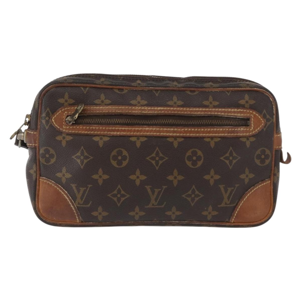 LOUIS VUITTON Monogram Marly Dragonne GM Clutch Bag M51825 LV Auth 172876