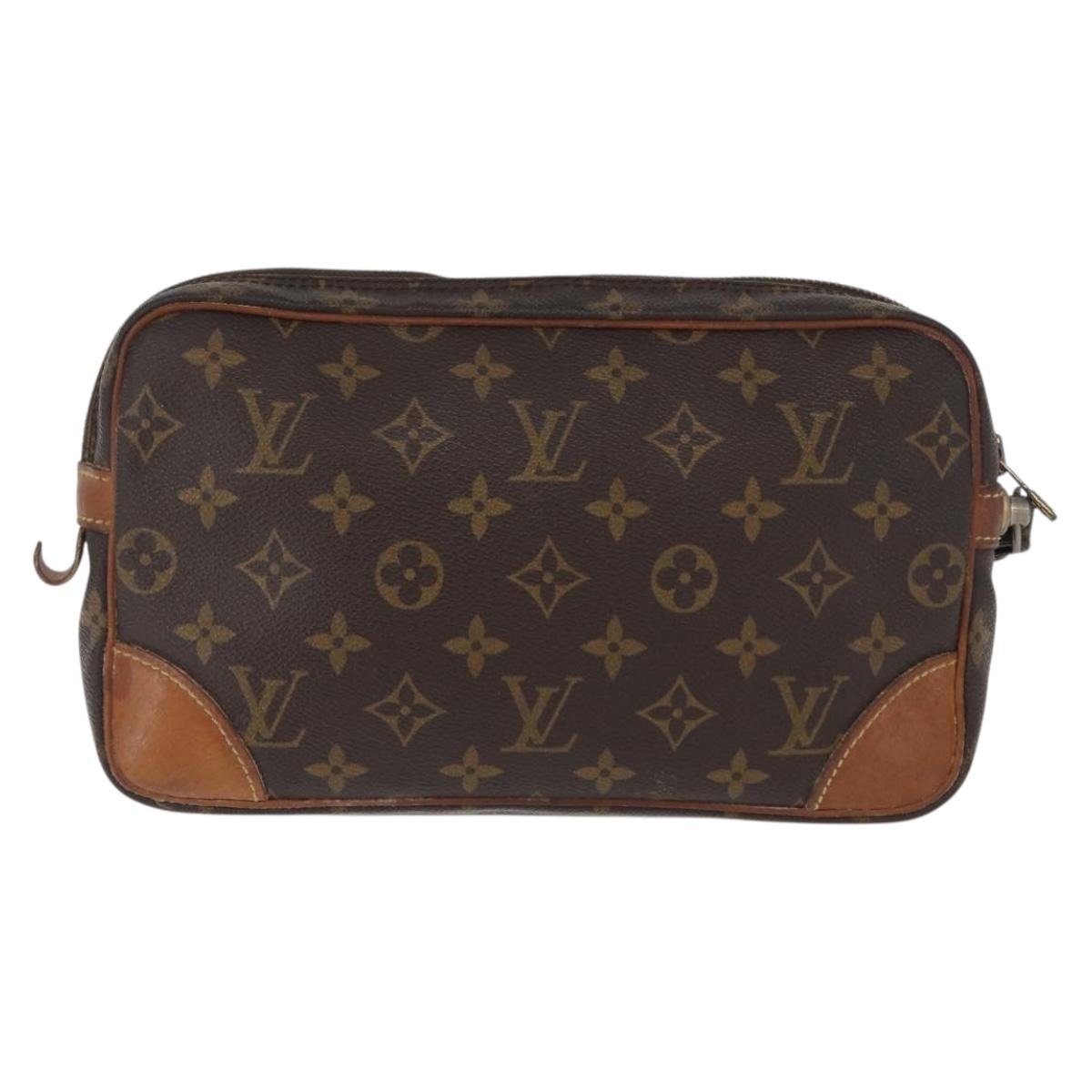 LOUIS VUITTON Monogram Marly Dragonne GM Clutch Bag M51825 LV Auth 172876