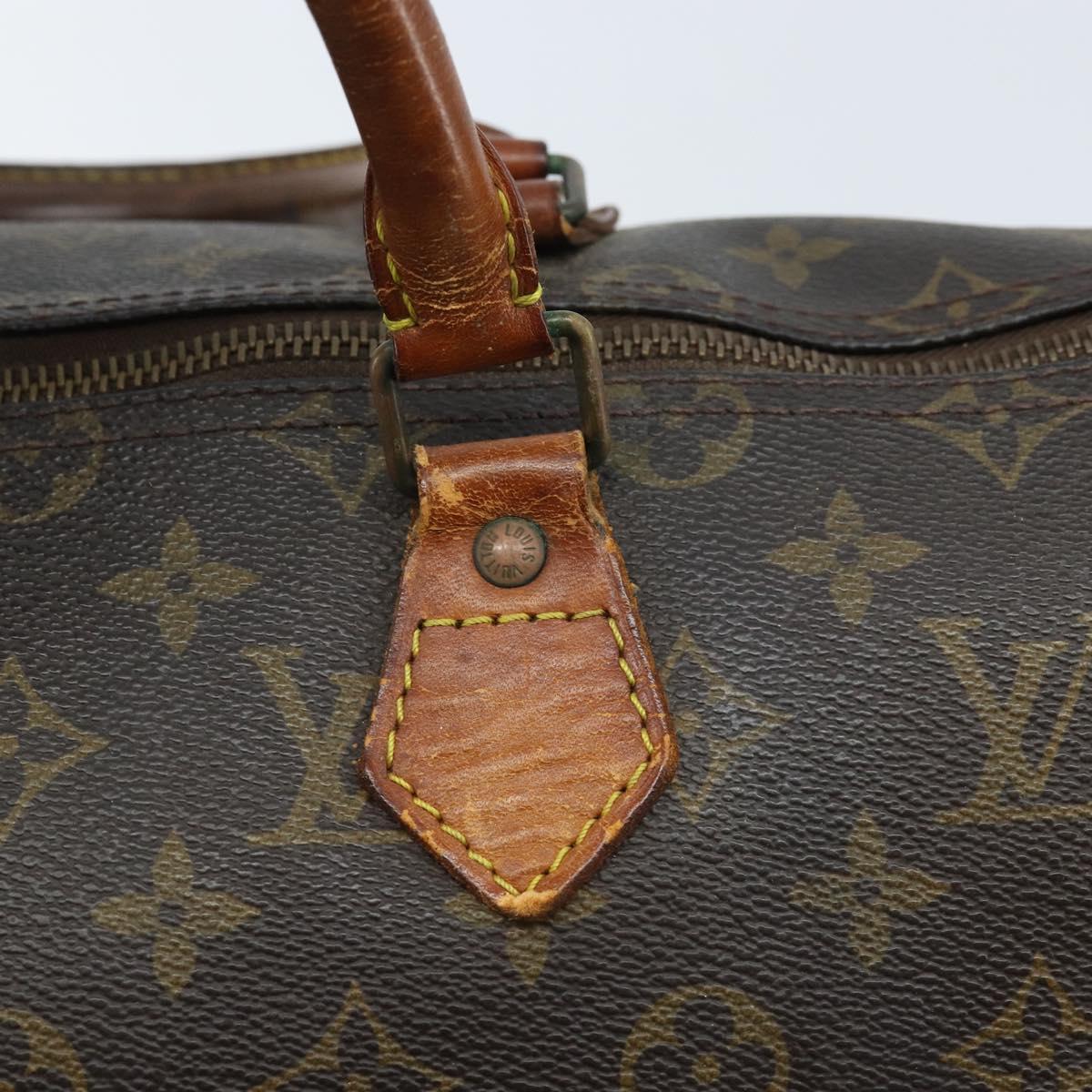 LOUIS VUITTON Monogram Speedy 35 Hand Bag M41524 LV Auth 172886