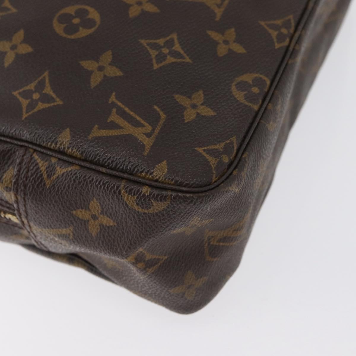 LOUIS VUITTON Monogram Trousse Toilette 28 Clutch Bag M47522 LV Auth 172887