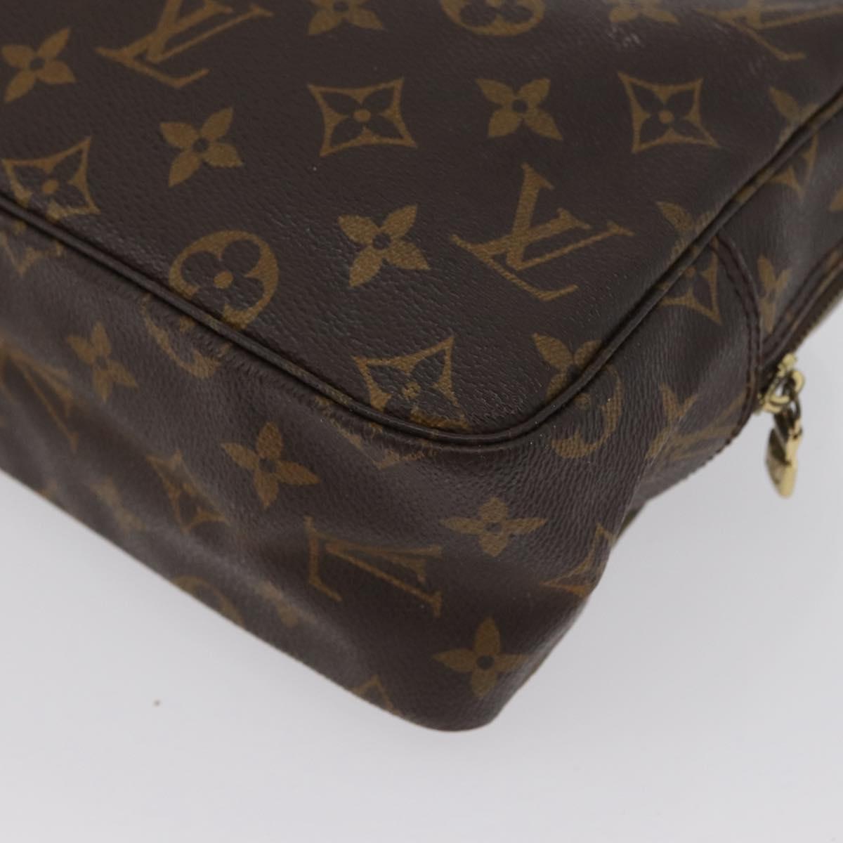 LOUIS VUITTON Monogram Trousse Toilette 28 Clutch Bag M47522 LV Auth 172887