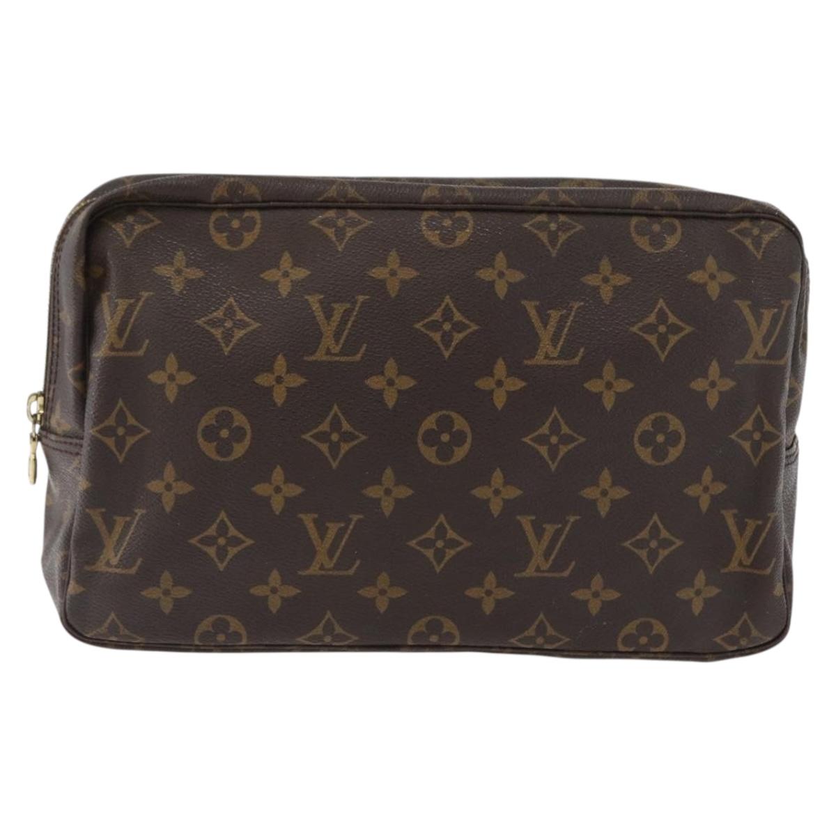 LOUIS VUITTON Monogram Trousse Toilette 28 Clutch Bag M47522 LV Auth 172887