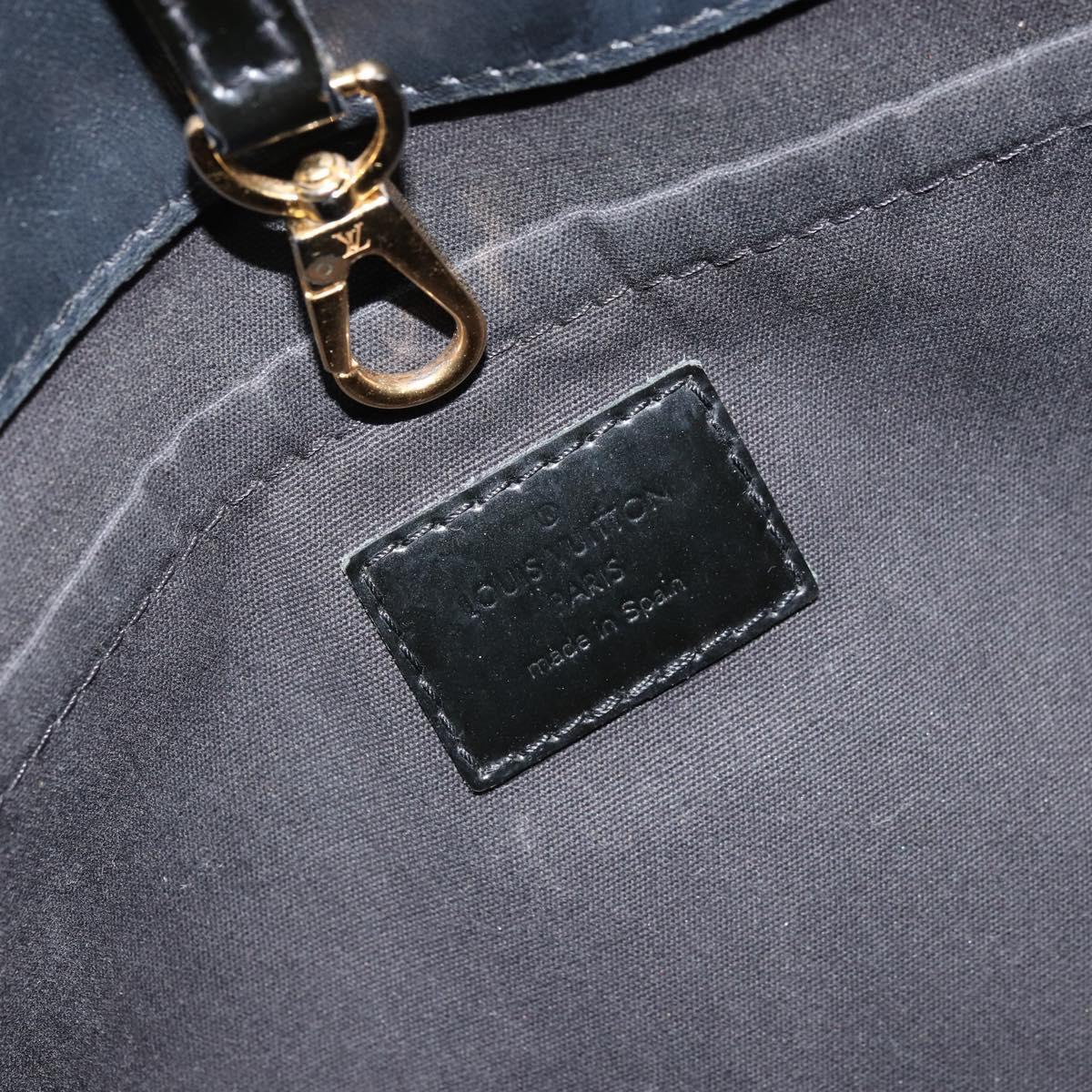 LOUIS VUITTON Monogram Vernis Montaigne MM Hand Bag Noir M50168 LV Auth 172893