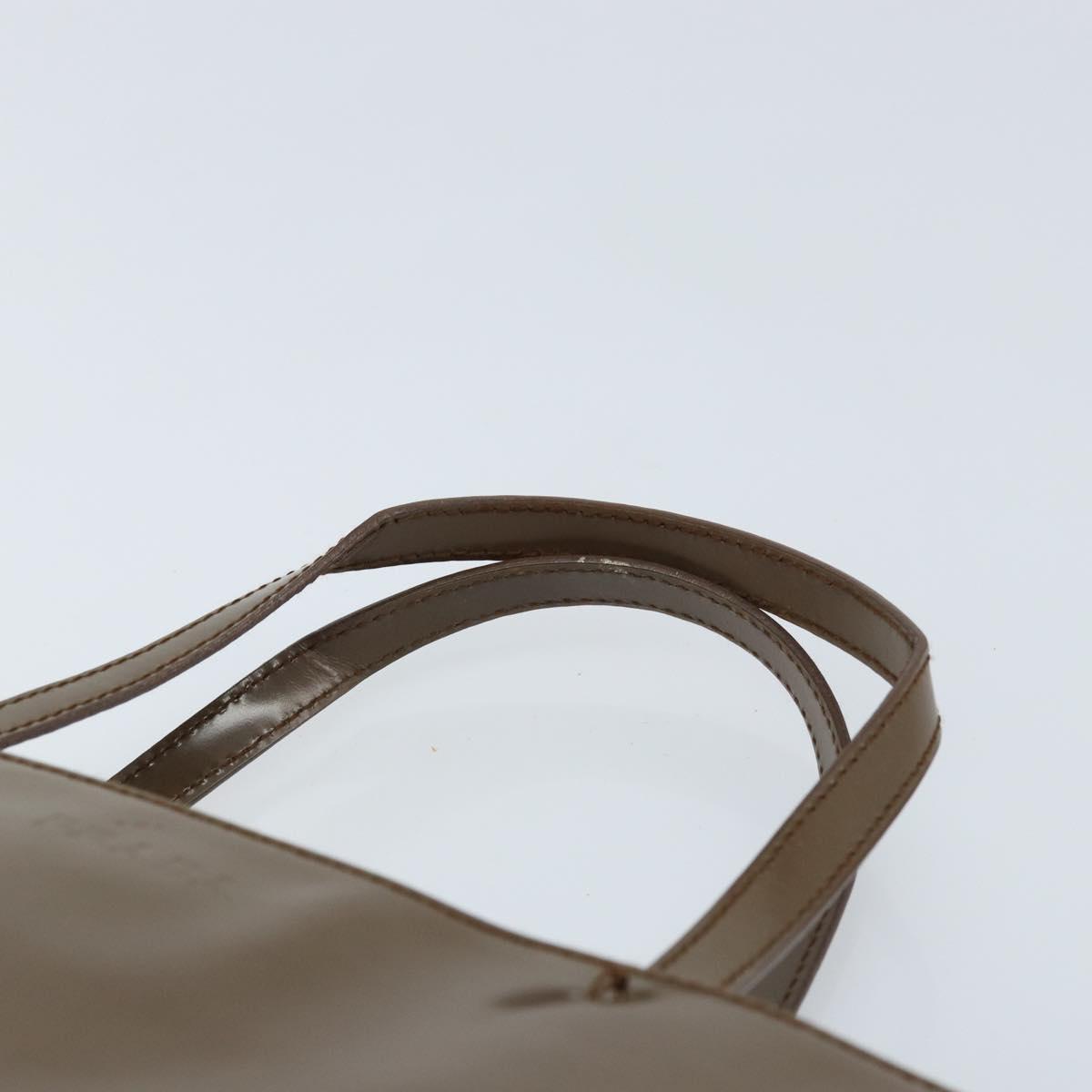PRADA Tote Bag Patent leather Brown Auth 172898