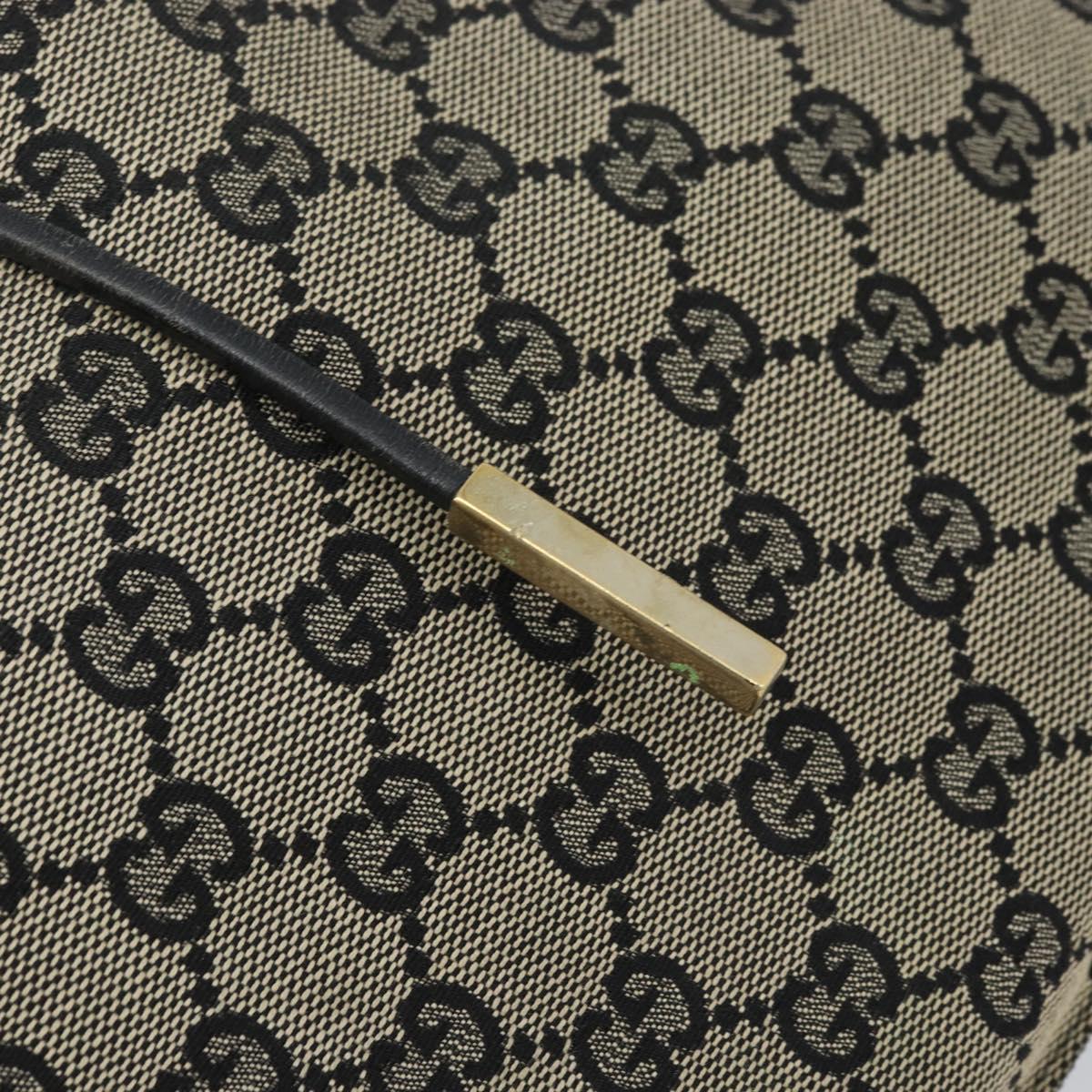 GUCCI GG Canvas Tote Bag Navy Gold 002 1053 3754 Auth 172942
