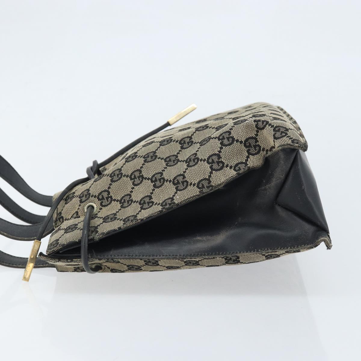 GUCCI GG Canvas Tote Bag Navy Gold 002 1053 3754 Auth 172942