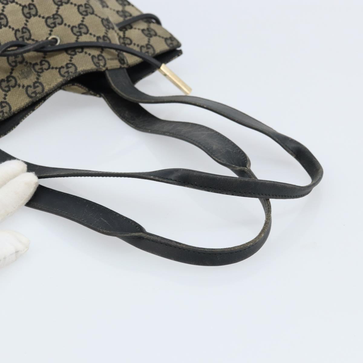 GUCCI GG Canvas Tote Bag Navy Gold 002 1053 3754 Auth 172942