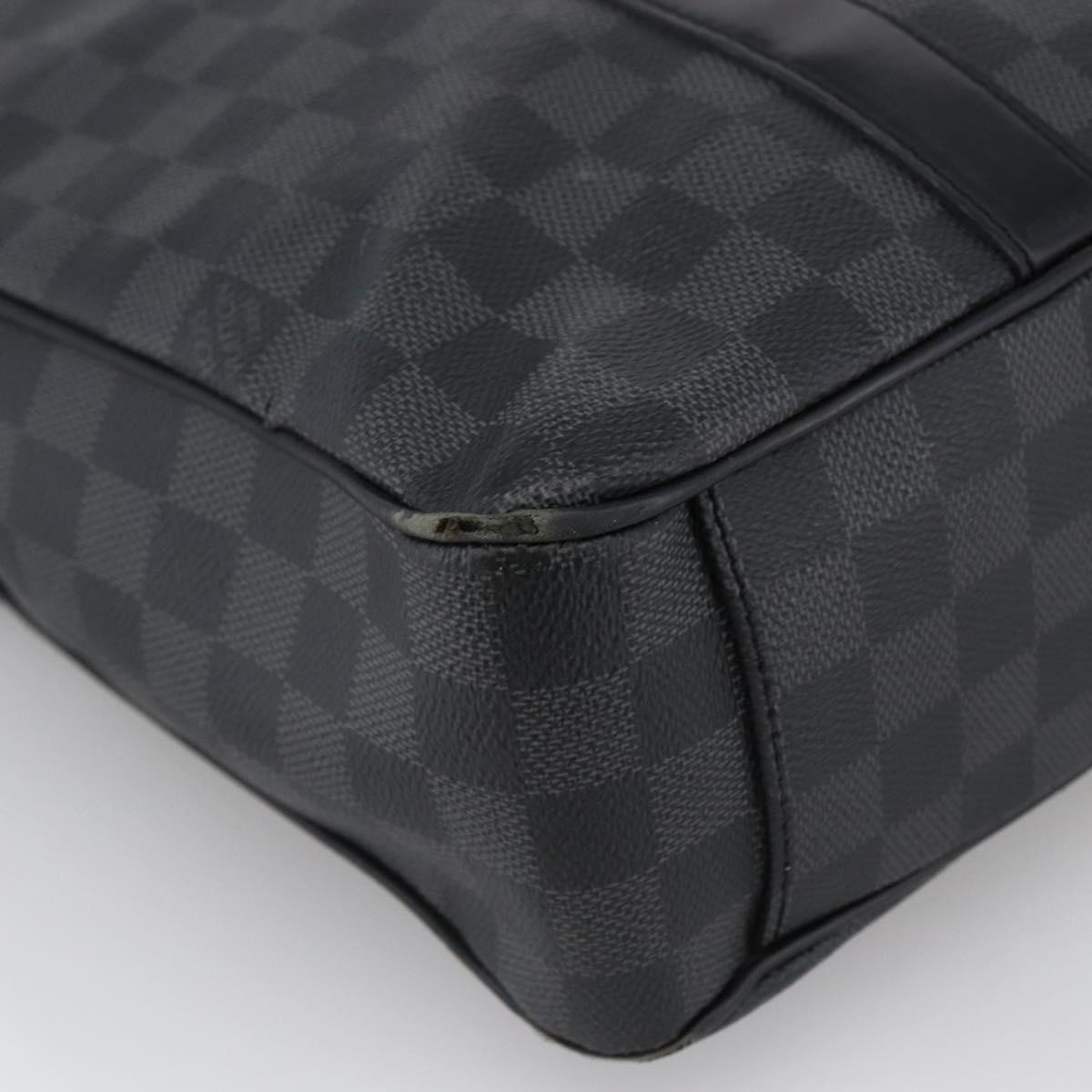 LOUIS VUITTON Damier Graphite Tadao Shoulder Bag 2way N51192 LV Auth 172971