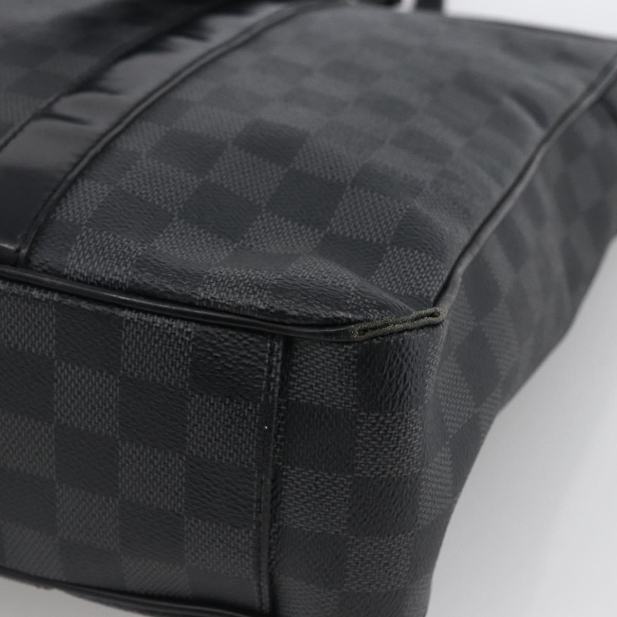 LOUIS VUITTON Damier Graphite Tadao Shoulder Bag 2way N51192 LV Auth 172971