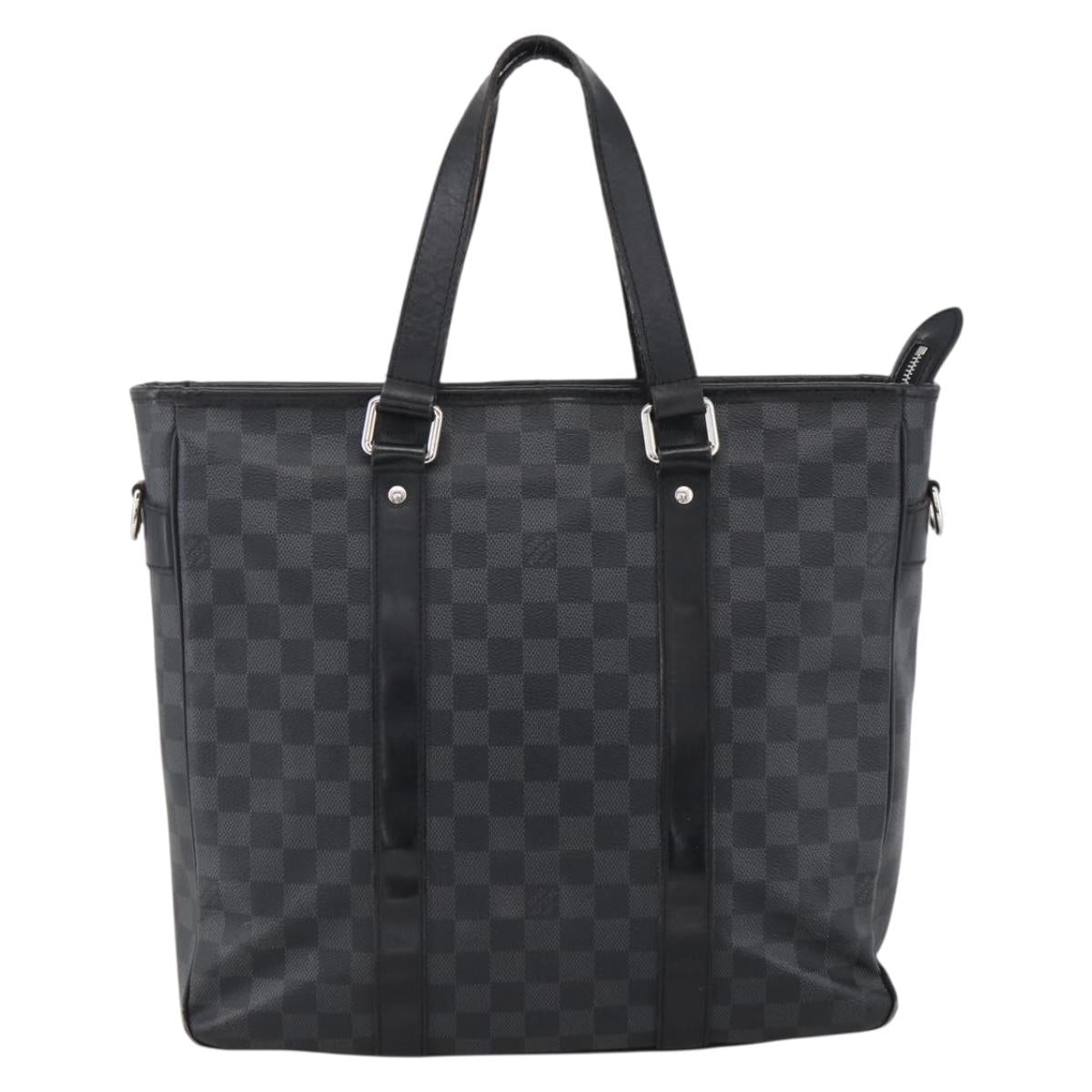 LOUIS VUITTON Damier Graphite Tadao Shoulder Bag 2way N51192 LV Auth 172971