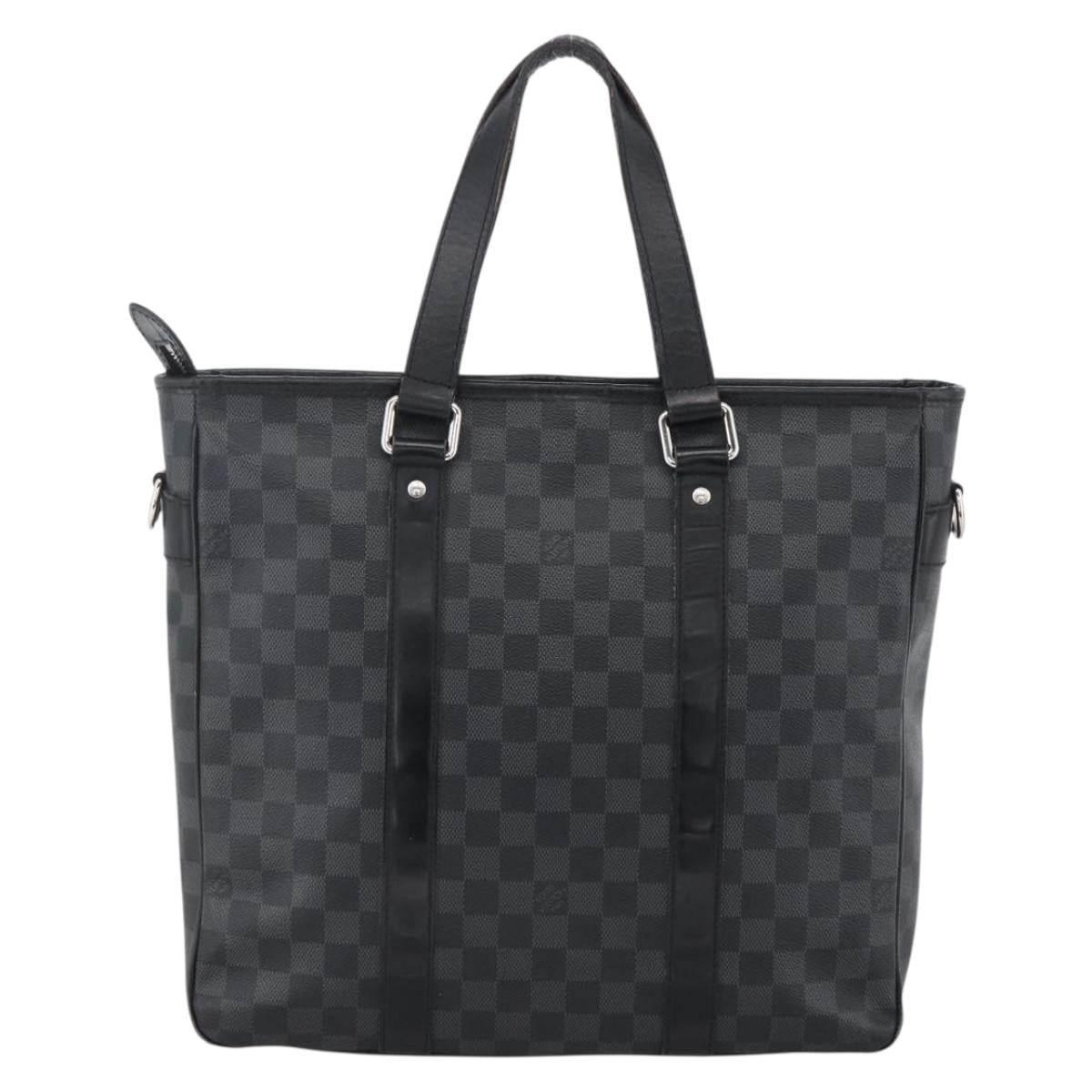 LOUIS VUITTON Damier Graphite Tadao Shoulder Bag 2way N51192 LV Auth 172971