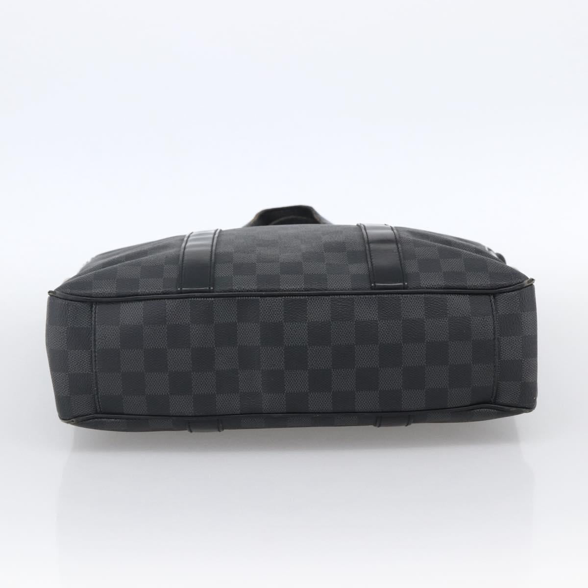 LOUIS VUITTON Damier Graphite Tadao Shoulder Bag 2way N51192 LV Auth 172971