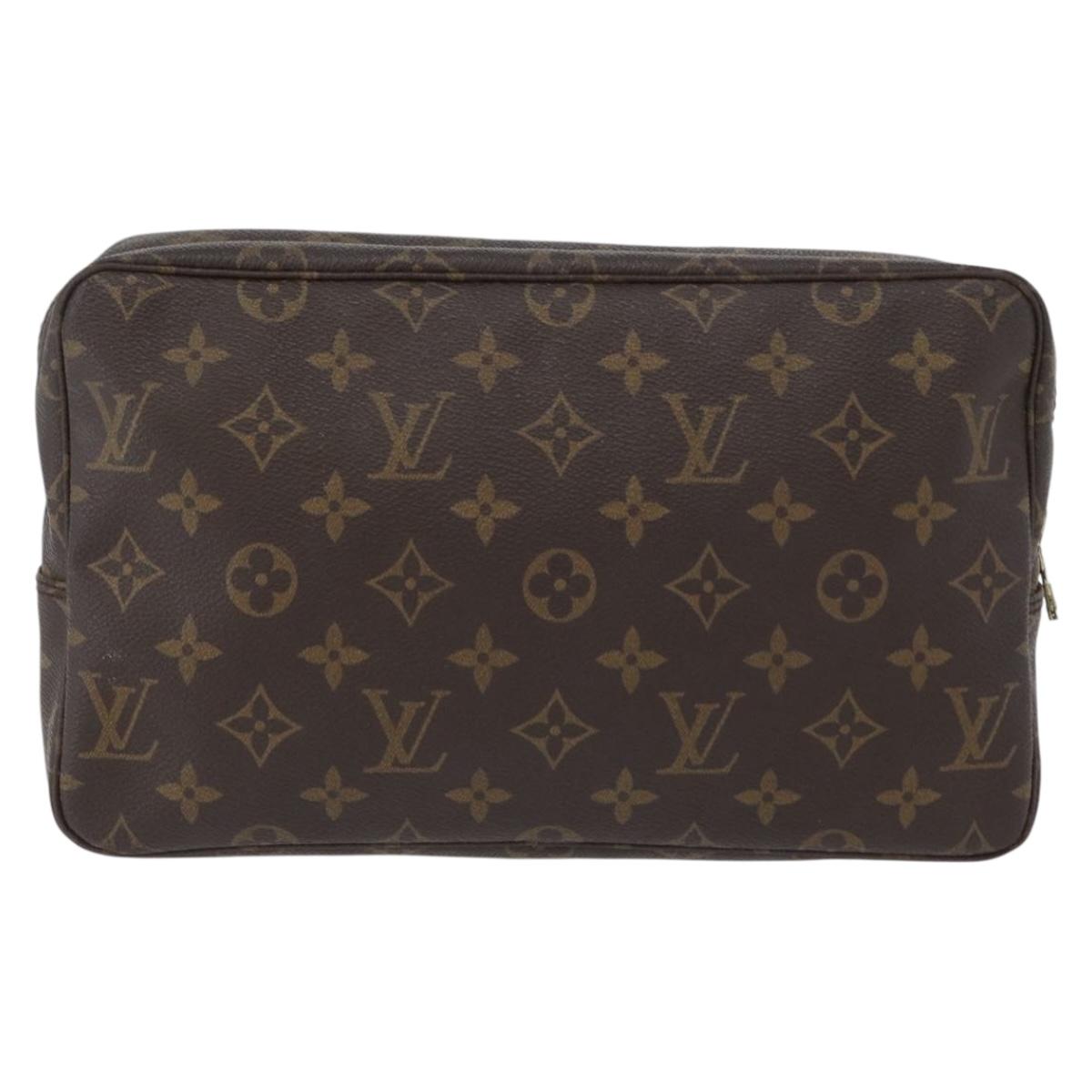 LOUIS VUITTON Monogram Trousse Toilette 28 Clutch Bag M47522 LV Auth 172980
