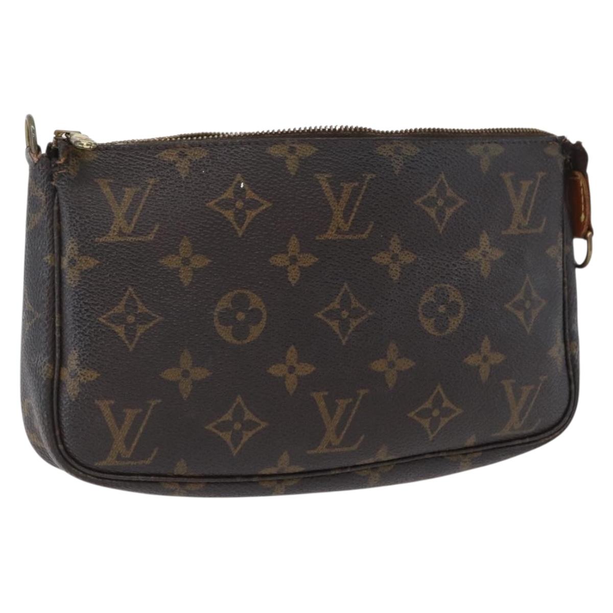 LOUIS VUITTON Monogram Pochette Accessoires Pouch M51980 LV Auth 172982
