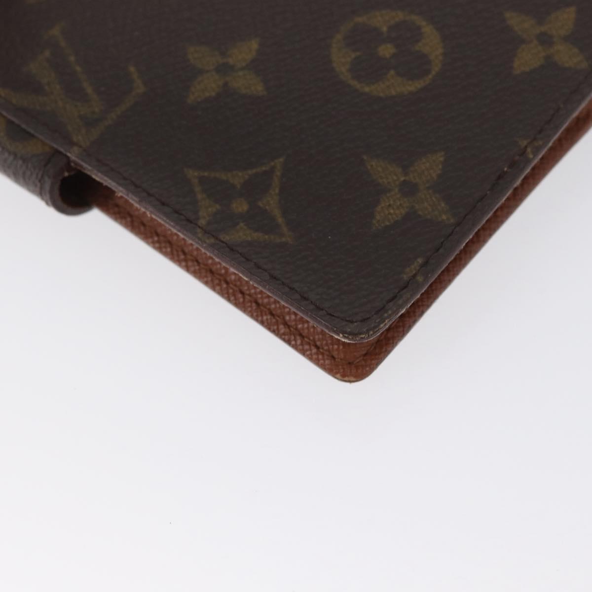 LOUIS VUITTON Monogram Agenda PM Day Planner Cover R20005 LV Auth 173009