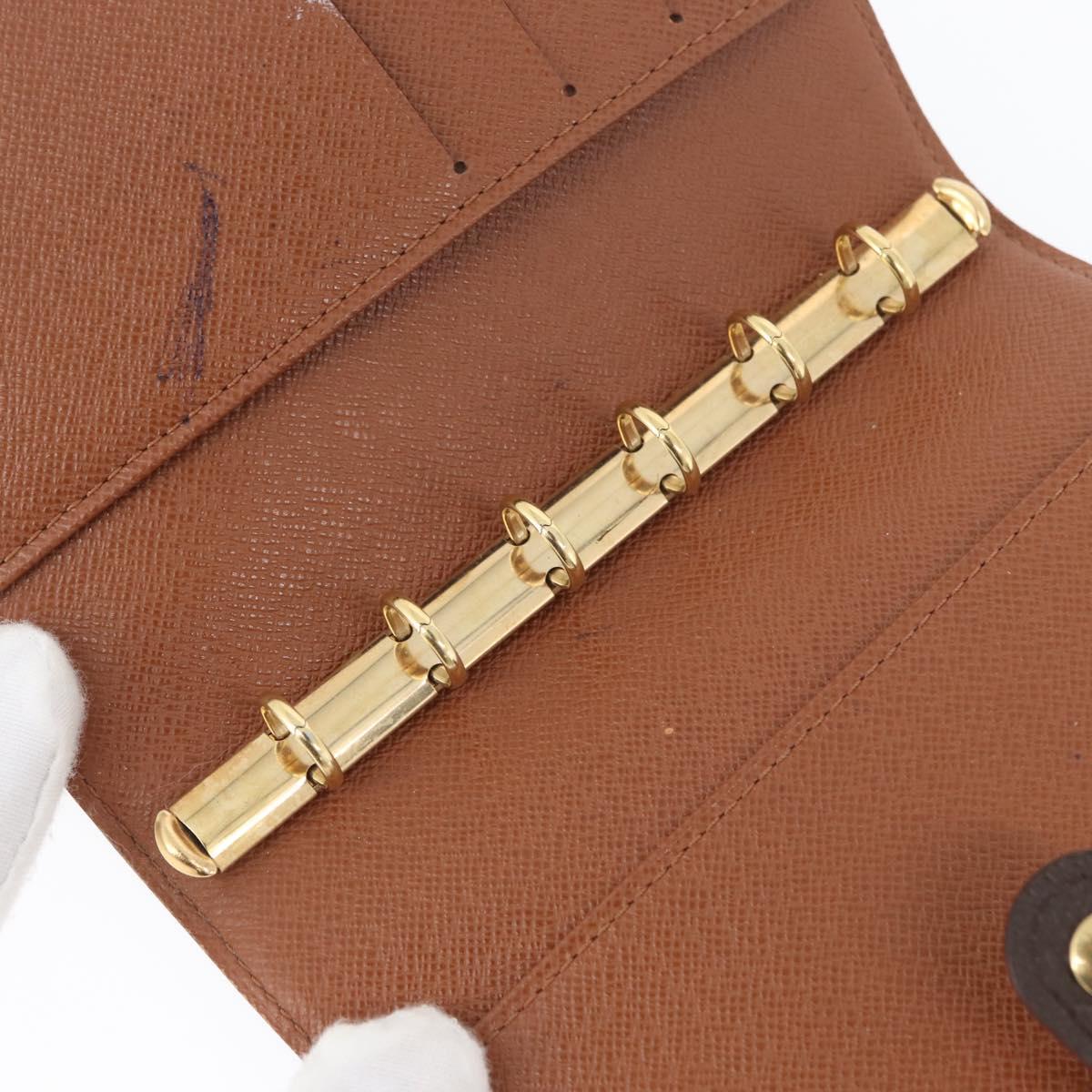 LOUIS VUITTON Monogram Agenda PM Day Planner Cover R20005 LV Auth 173009