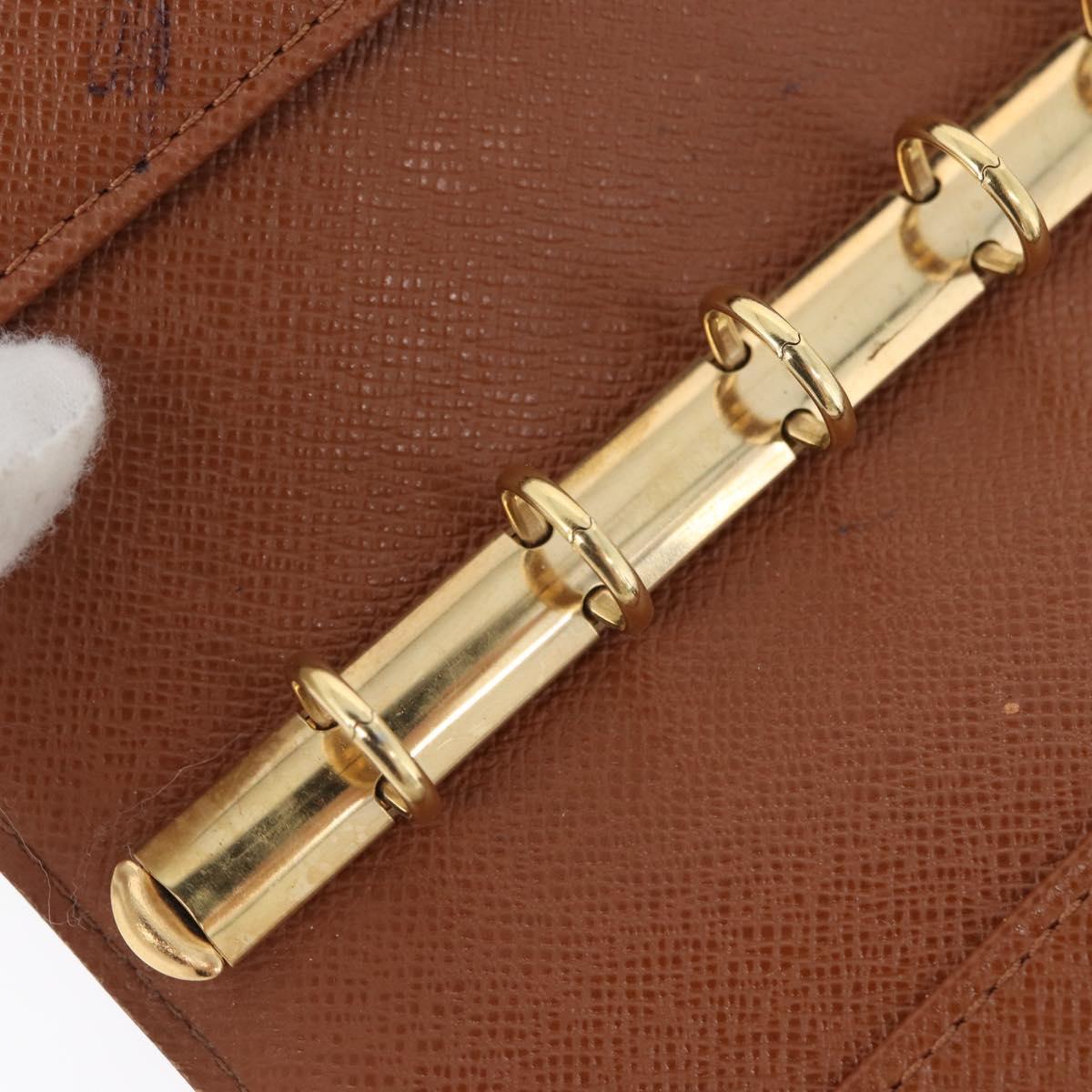 LOUIS VUITTON Monogram Agenda PM Day Planner Cover R20005 LV Auth 173009
