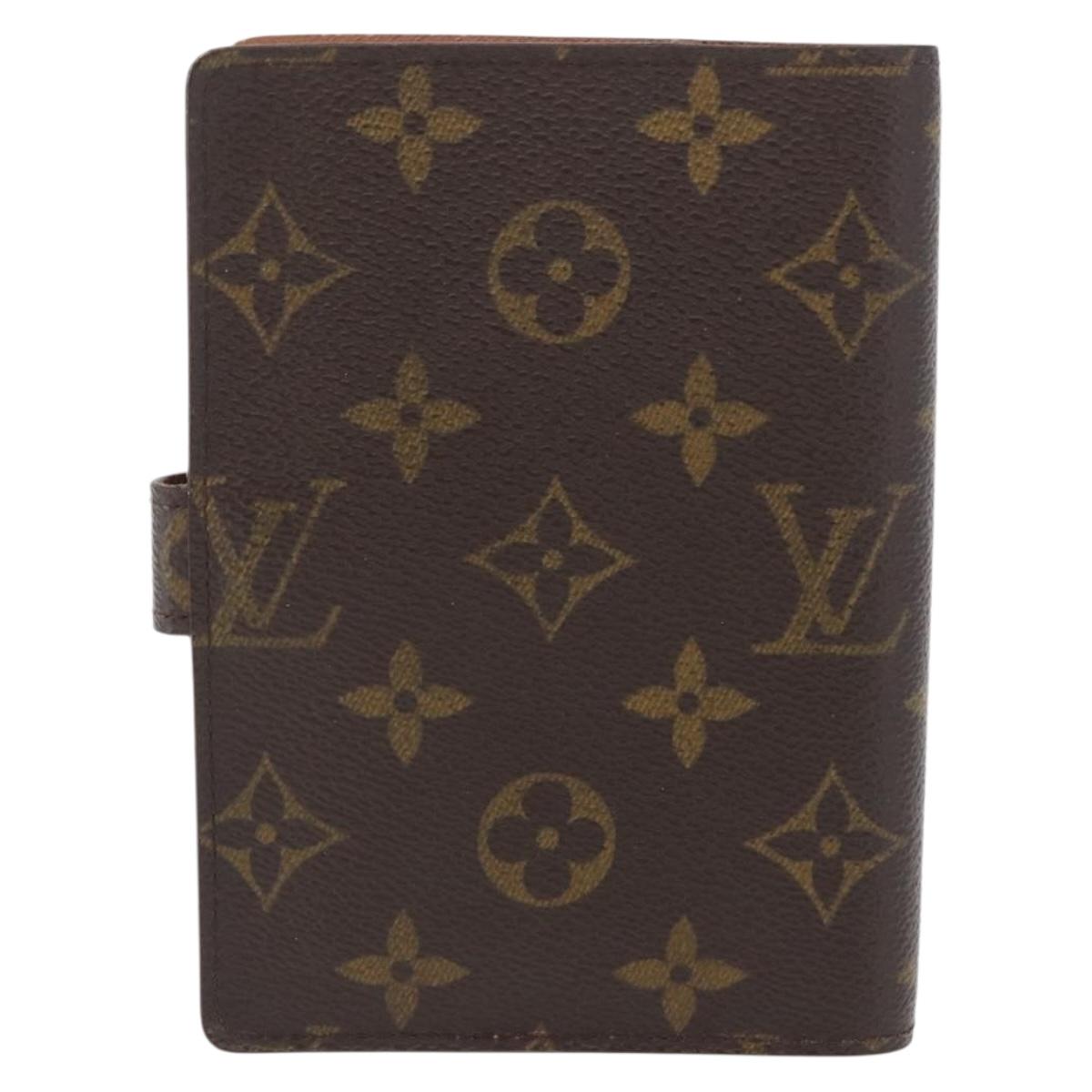LOUIS VUITTON Monogram Agenda PM Day Planner Cover R20005 LV Auth 173009