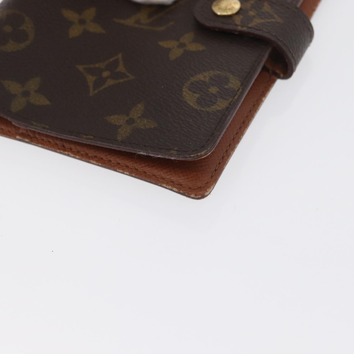 LOUIS VUITTON Monogram Agenda PM Day Planner Cover R20005 LV Auth 173009