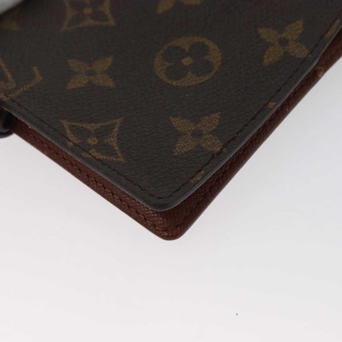 LOUIS VUITTON Monogram Agenda PM Day Planner Cover R20005 LV Auth 173010