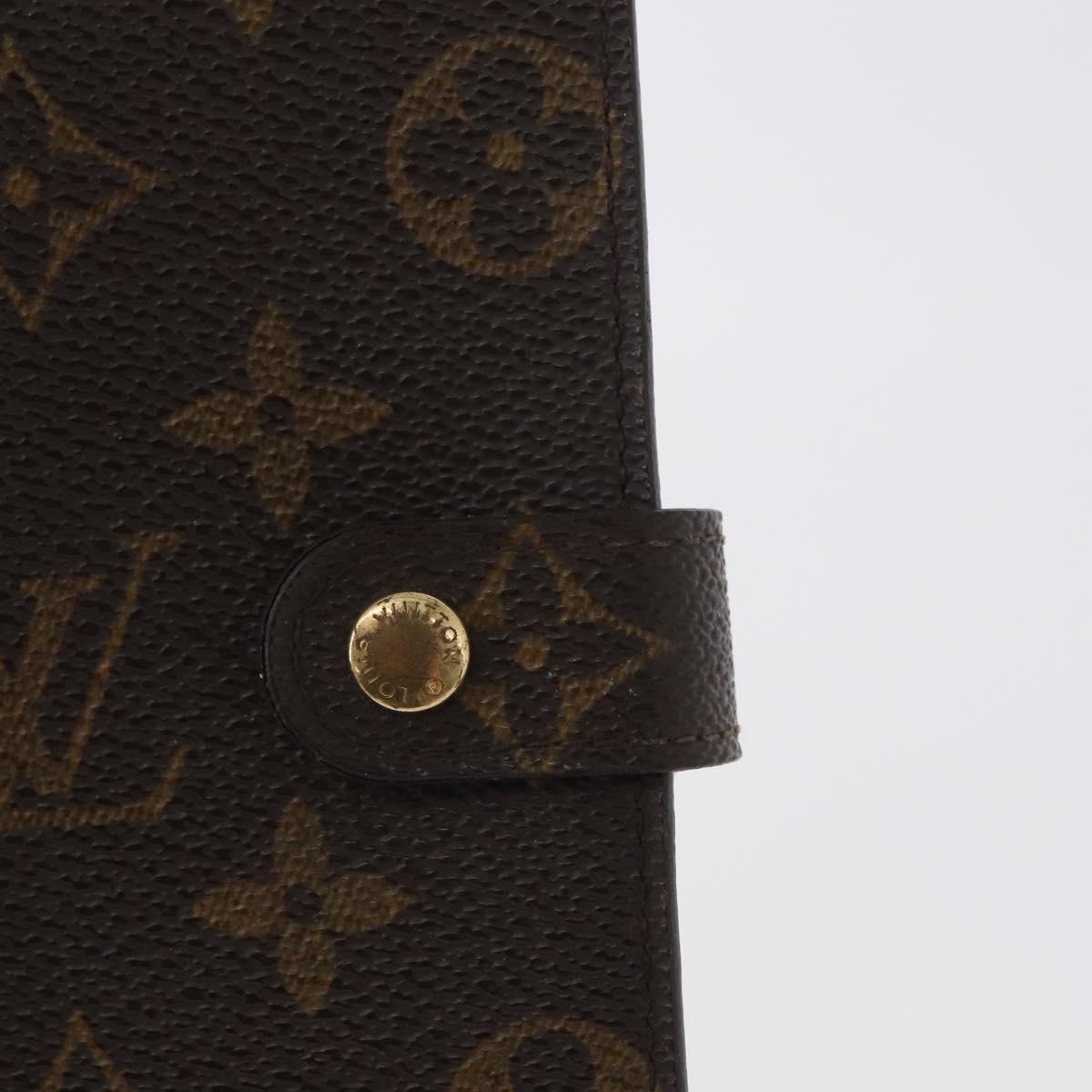 LOUIS VUITTON Monogram Agenda PM Day Planner Cover R20005 LV Auth 173010