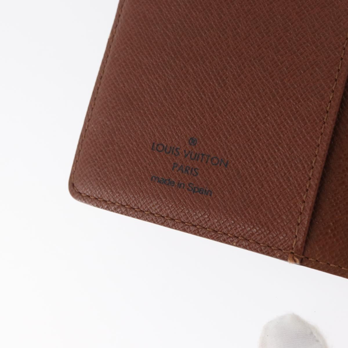 LOUIS VUITTON Monogram Agenda PM Day Planner Cover R20005 LV Auth 173010