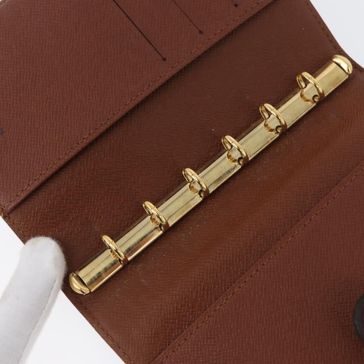 LOUIS VUITTON Monogram Agenda PM Day Planner Cover R20005 LV Auth 173010