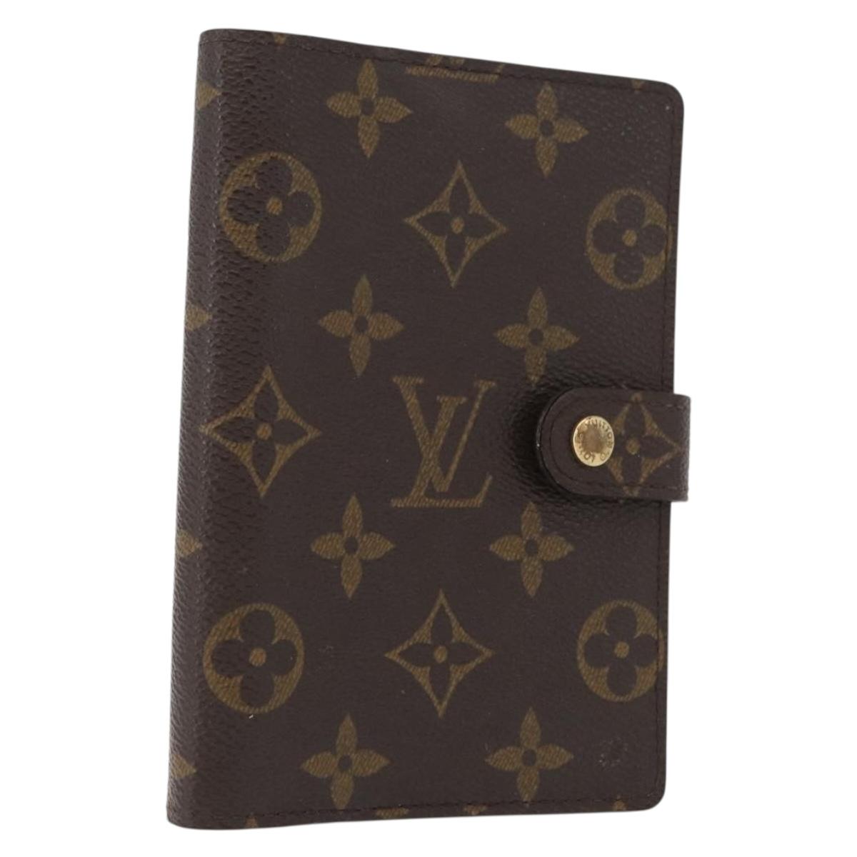 LOUIS VUITTON Monogram Agenda PM Day Planner Cover R20005 LV Auth 173010