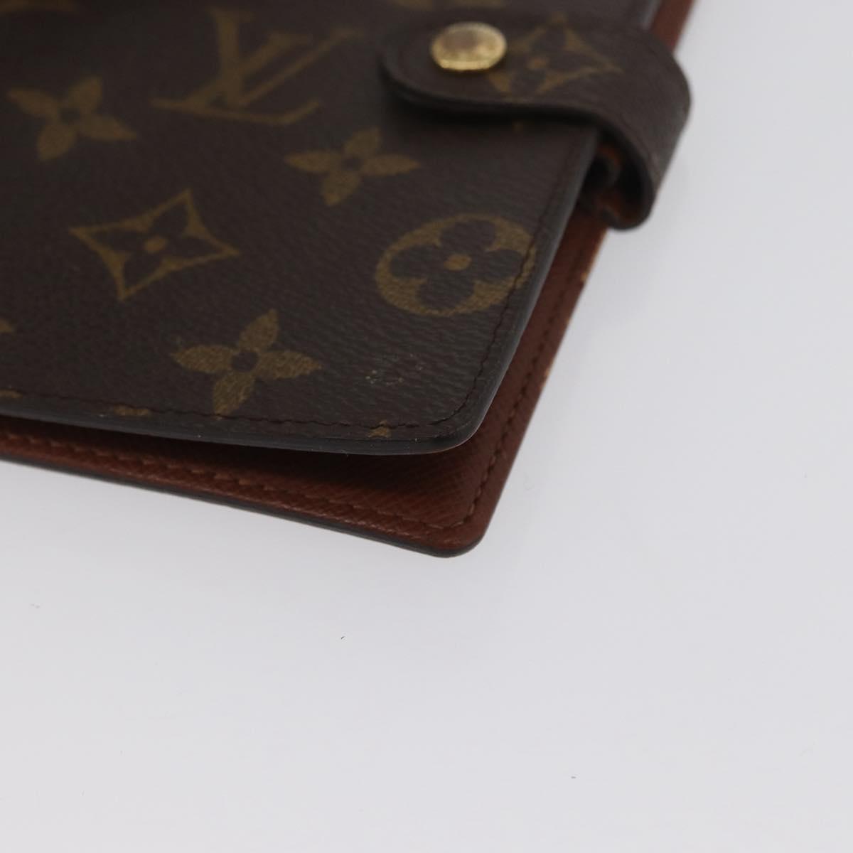 LOUIS VUITTON Monogram Agenda PM Day Planner Cover R20005 LV Auth 173010