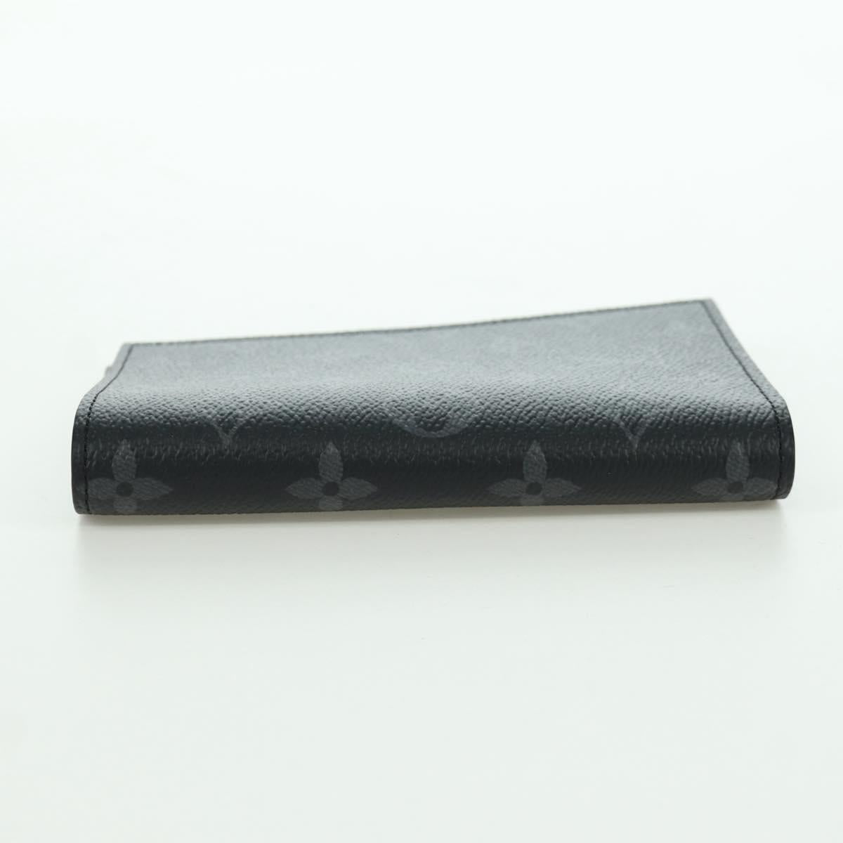 LOUIS VUITTON Monogram Eclipse Couverture Passpole NM Case M64501 Auth 173016S