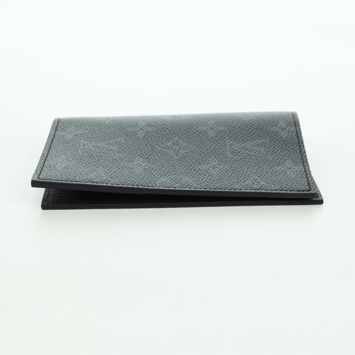 LOUIS VUITTON Monogram Eclipse Couverture Passpole NM Case M64501 Auth 173016S