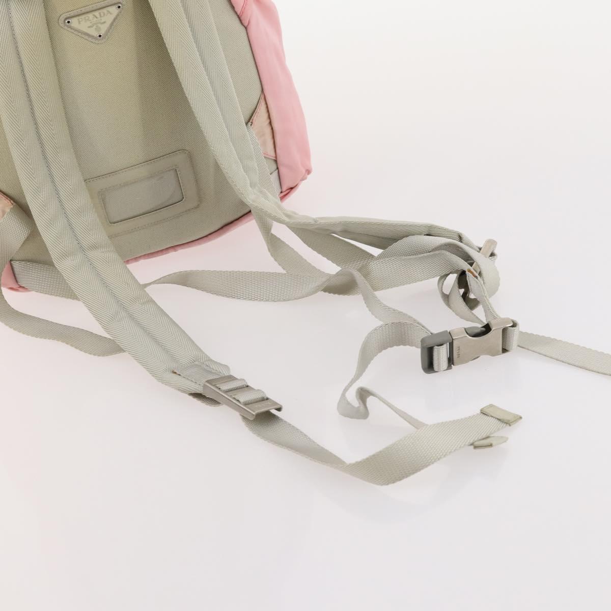 PRADA Shoulder Bag Nylon 3 Set Black Pink Auth 173043