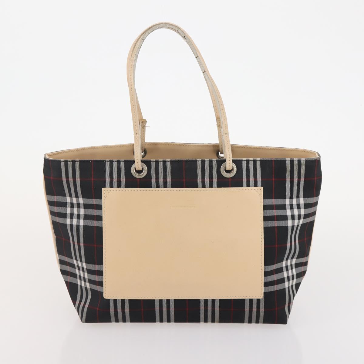 CHANEL Burberry Bulgari Tote Bag Nylon PVC 3 Set Black Beige pink CC Auth 173047