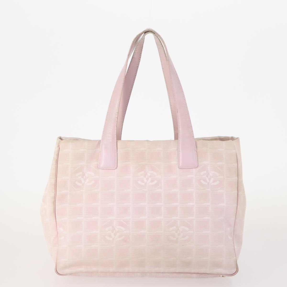 CHANEL Burberry Bulgari Tote Bag Nylon PVC 3 Set Black Beige pink CC Auth 173047