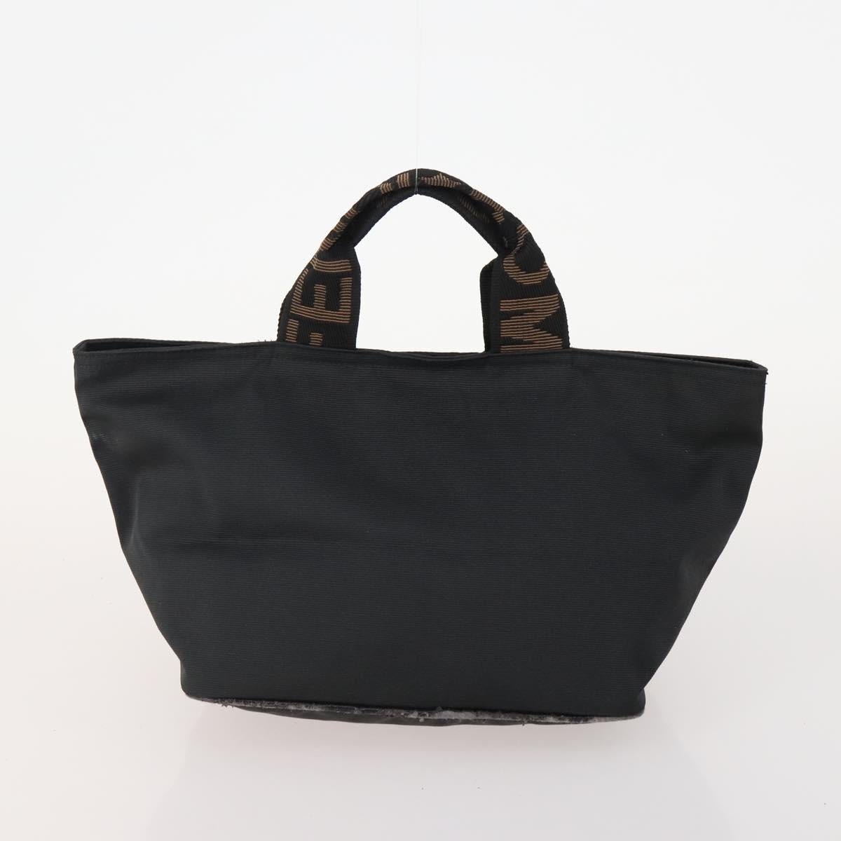 SAINT LAURENT Pecan Canvas Bag Leather nylon 3 Set Black Brown Auth 173049