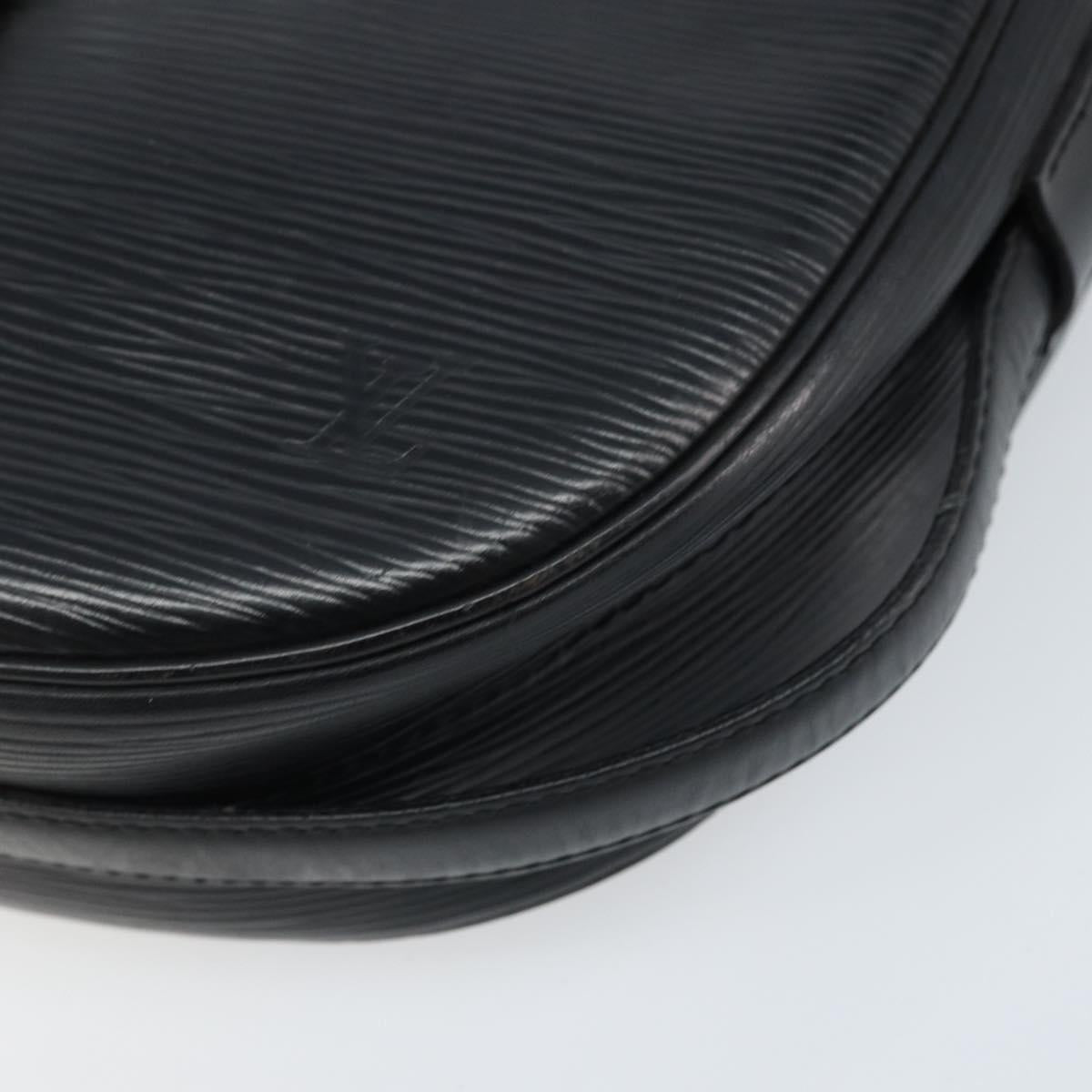 LOUIS VUITTON Epi Jeune Fille MM Shoulder Bag Black M52152 LV Auth 173105